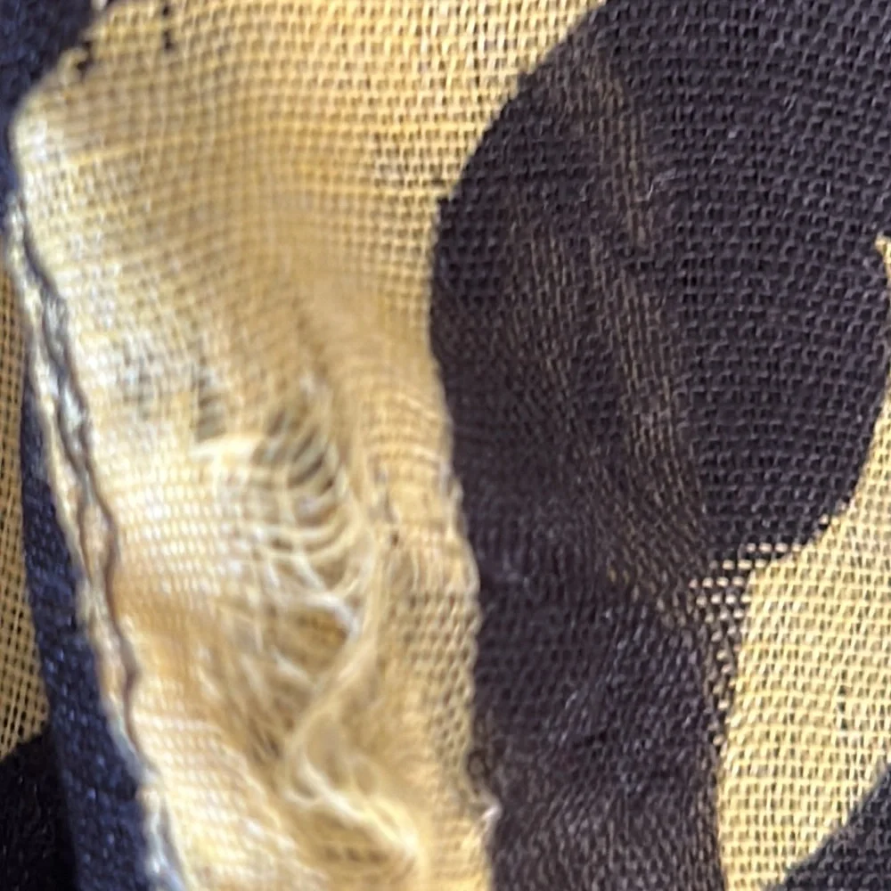 Iowa Hawkeyes Infinity Scarf Black/Yellow Lightweight University Sheer